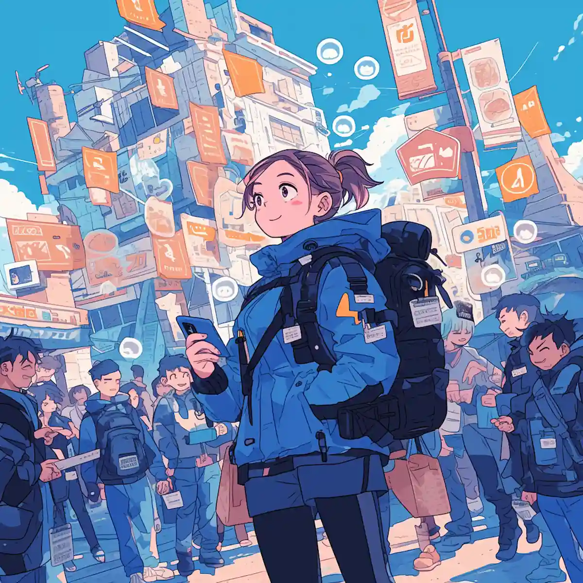 Manga-style shopping hacks scene for AliExpress at Sale Dates Hub.