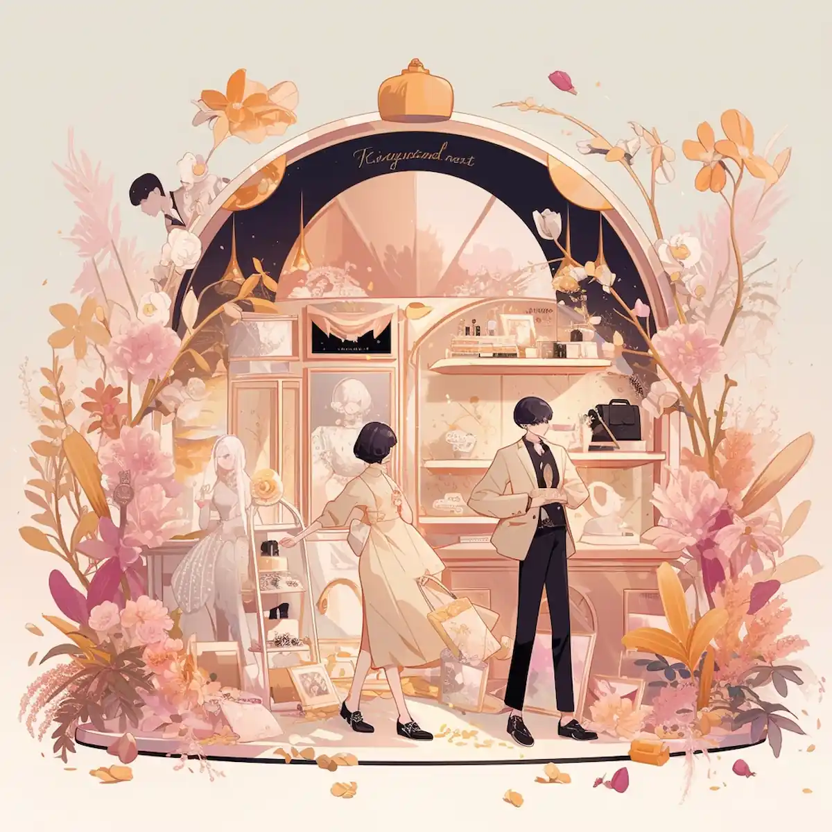 Manga-style showcase of Brand Week on AliExpress