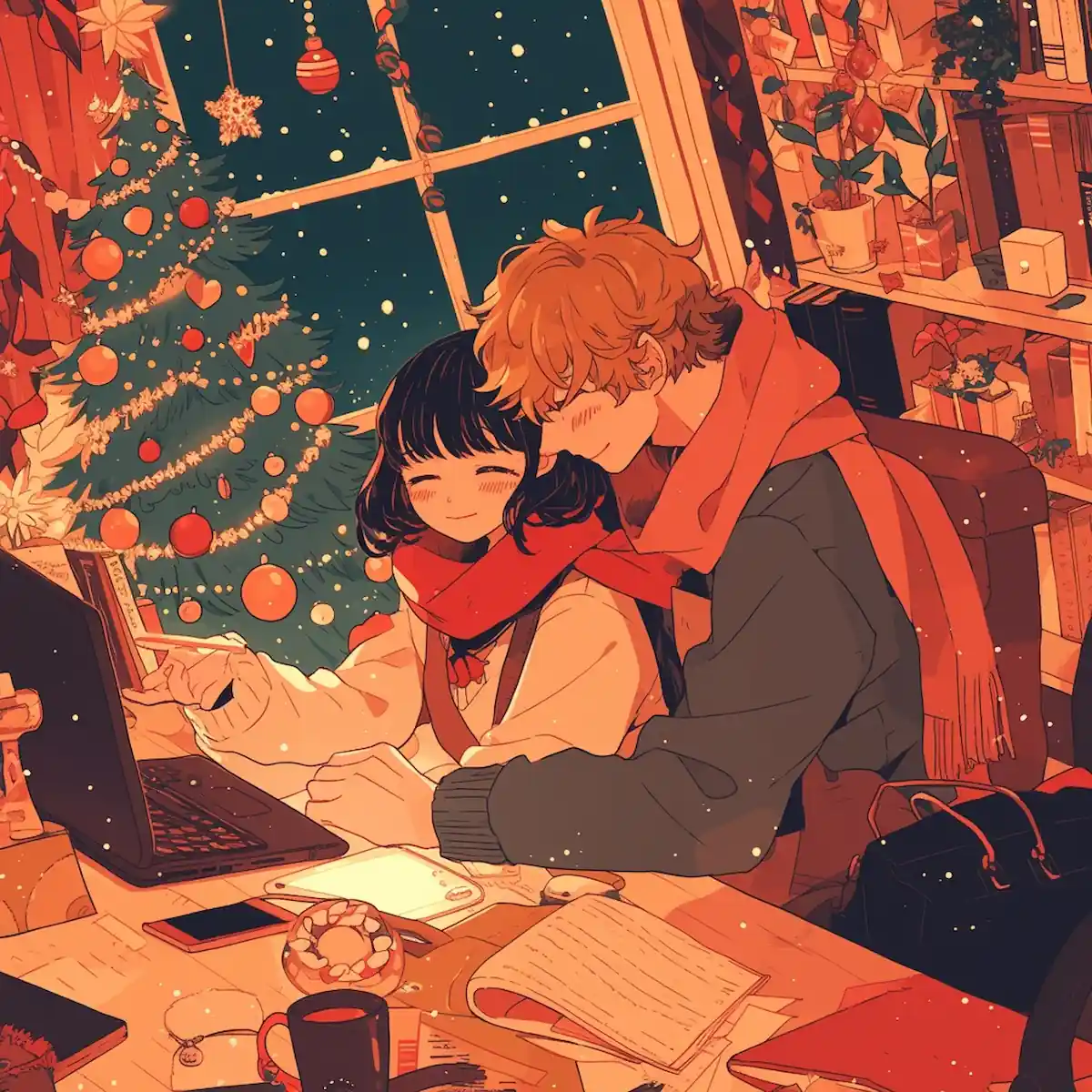 Cozy indoor shopping scene for AliExpress Winter Sale