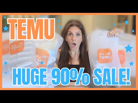 *OMG* 🫢 GIANT TEMU HAUL | THE BEST CLEANING &amp; CUTE FINDS! | 90% OFF SITEWIDE SALE