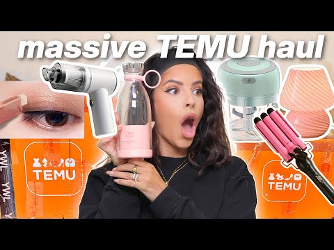 HUGE TEMU HAUL * WAS IT WORTH IT?* (beauty, electronics, gadgets &amp; MORE!! )