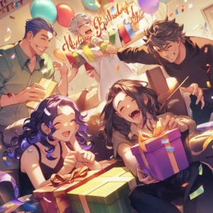 Manga-style birthday party for AliExpress Birthday Bash