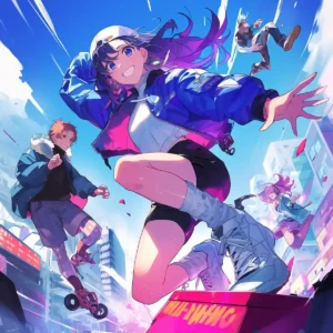 Dynamic market scene with daily deals on AliExpress