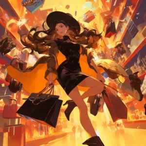 Thrilling shopping scene during Shein Black Friday